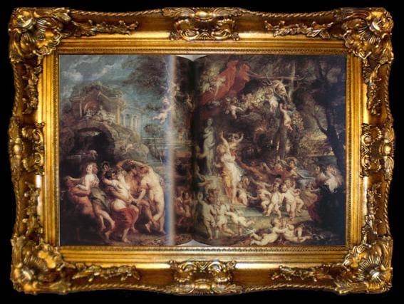 framed  Peter Paul Rubens The Feast of Venus (mk01), ta009-2